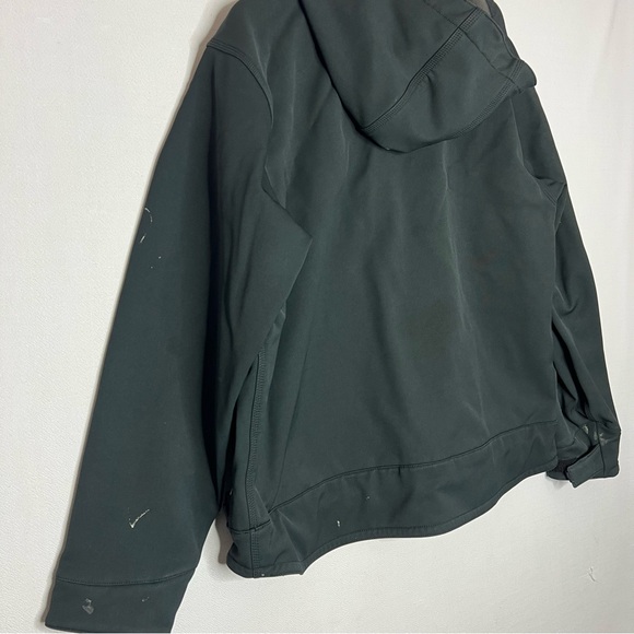 Carhartt Black Crowley Jacket Hooded Lined Rugged Flex Work Mens Size L - Picture 14 of 15